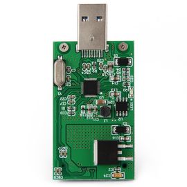 FR4 4layer 2OZ Electronic Circuit Board Assembly Green soldermask surface ENIG/HASL External SSD PCBA Conveter Card