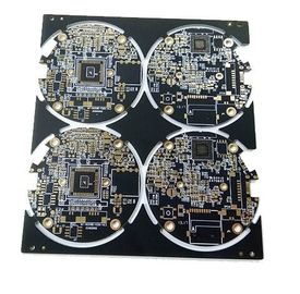 Rigid Printed Circuit Board &4 Layers&Multilayer PBC&ENIG Surface Treatment&Black Solder Mask