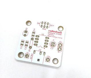 2 Layers FR-4 White Soldmask Red Silkscreen Electronic Printed Circuit Board PCB