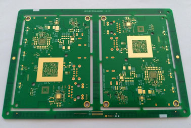 10 layers HDI FR4 PCB Circuit board ENIG green soldmask min drill hole 0.1mm