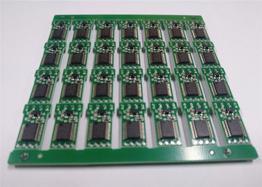 6 Layer 2 Oz Prototype PCB Assembly Black Soldmask White Silkscreen Green Surface