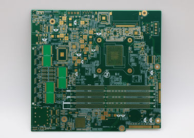 Computer 2 OZ Lead Free FR4 Material 0.2mm Hole Green Silkscreen Print Circuit Board