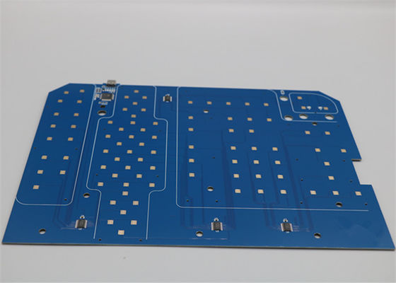 Blue Soldermask 1OZ 4 Layer HDI Prototype PCB Assembly