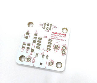 Good price 2 Layers FR-4 White Soldmask Red Silkscreen Electronic Printed Circuit Board PCB online