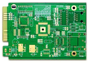 Good price FR4 4 Layer 2U'' 2OZ HASL/ENIG Surface PCB Prototype ENIG Green Soldmask White Silkscreen With Gold Finger online