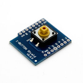Good price FR4 material green/blue soldermask HASL/ENIG surface  WeMos D1 Mini Switch 1 Button Shield Board SMT PCB Assembly PCBA online