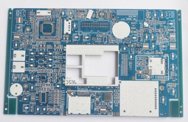 Good price 1.6mm Thickness HASL LF Surface Blue Soldmask Electronic Printed Circuit Board online