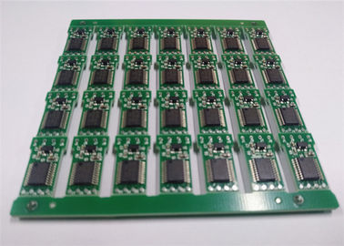 Good price 6 Layer 2 Oz Prototype PCB Assembly Black Soldmask White Silkscreen Green Surface online