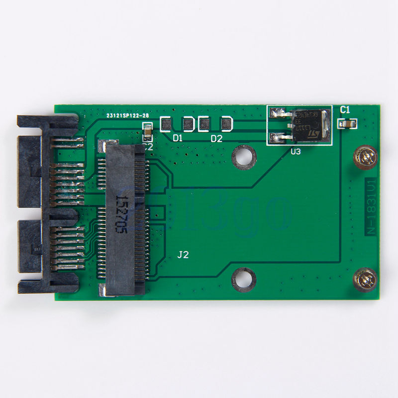 Mini Micro Sata Mini PCIe PCI-e MSATA SSD Micro adaptateur SATA PCBA HG OEM Service FR4 ...