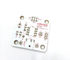 2 Layers FR-4 White Soldmask Red Silkscreen Electronic Printed Circuit Board PCB