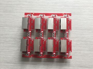 Good price UL 94V0 FR4 Electronic Circuit Board Assembly Red Soldermask  PCB Assembly Service online