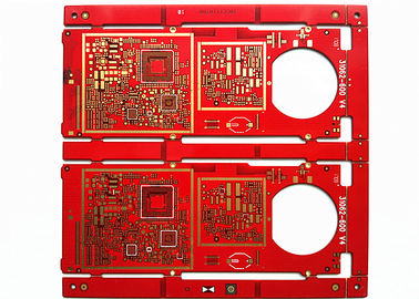 Good price HAL  FR-4 Material Red Soldermask 2layer 2oz Immersion Gold Multilayer PCB Board online