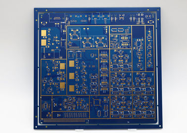Good price 8L Computer Circuit Board Blue Soldmask Immersion Gold SMT circuit board online